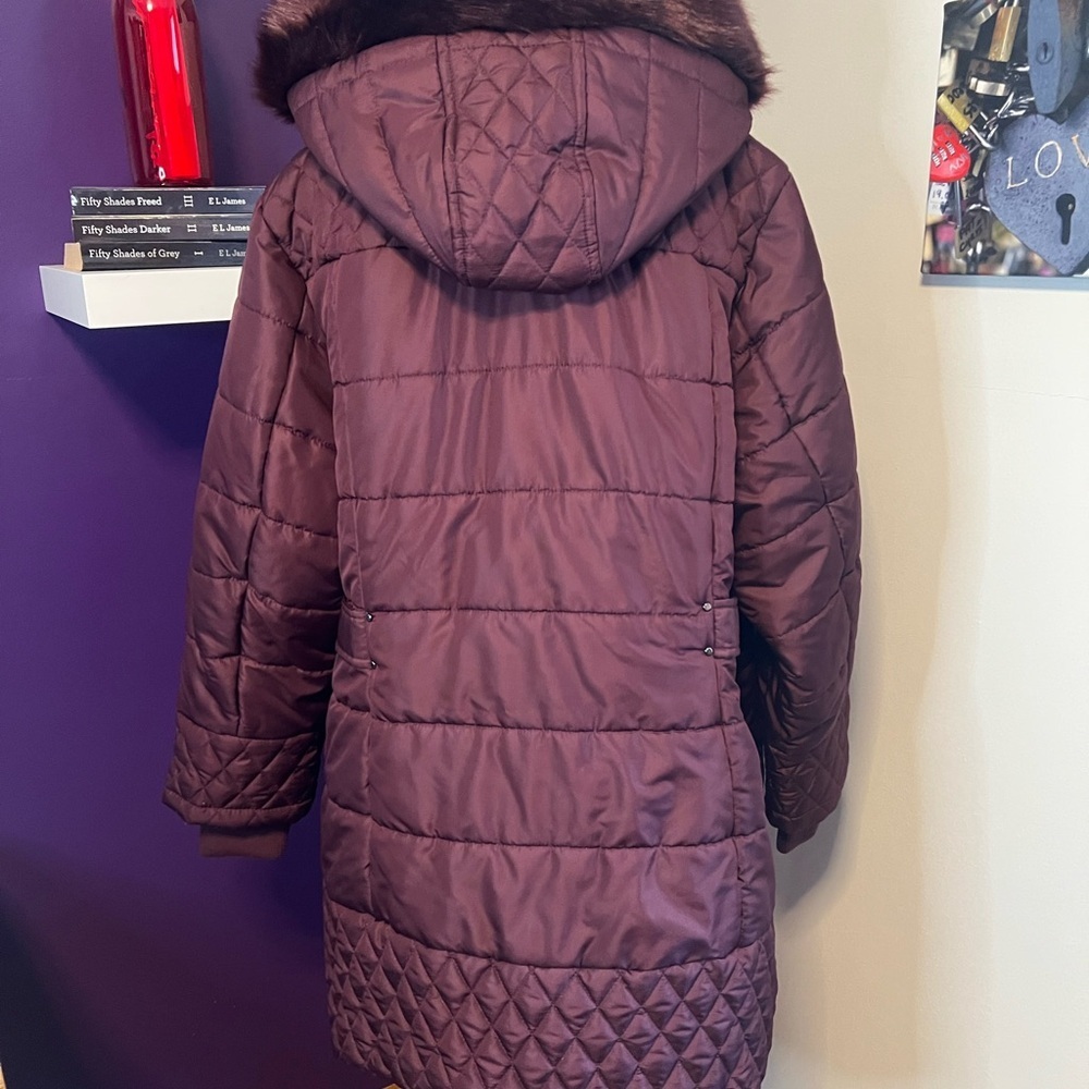Susan Graver Plus Size Puffy Jacket Coat - Picture 9 of 10